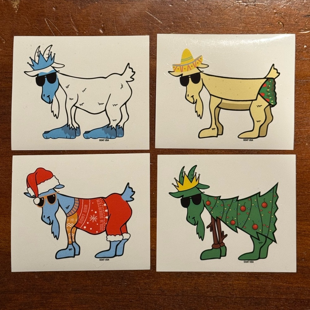 GOAT USA December 2022 Subscription Stickers